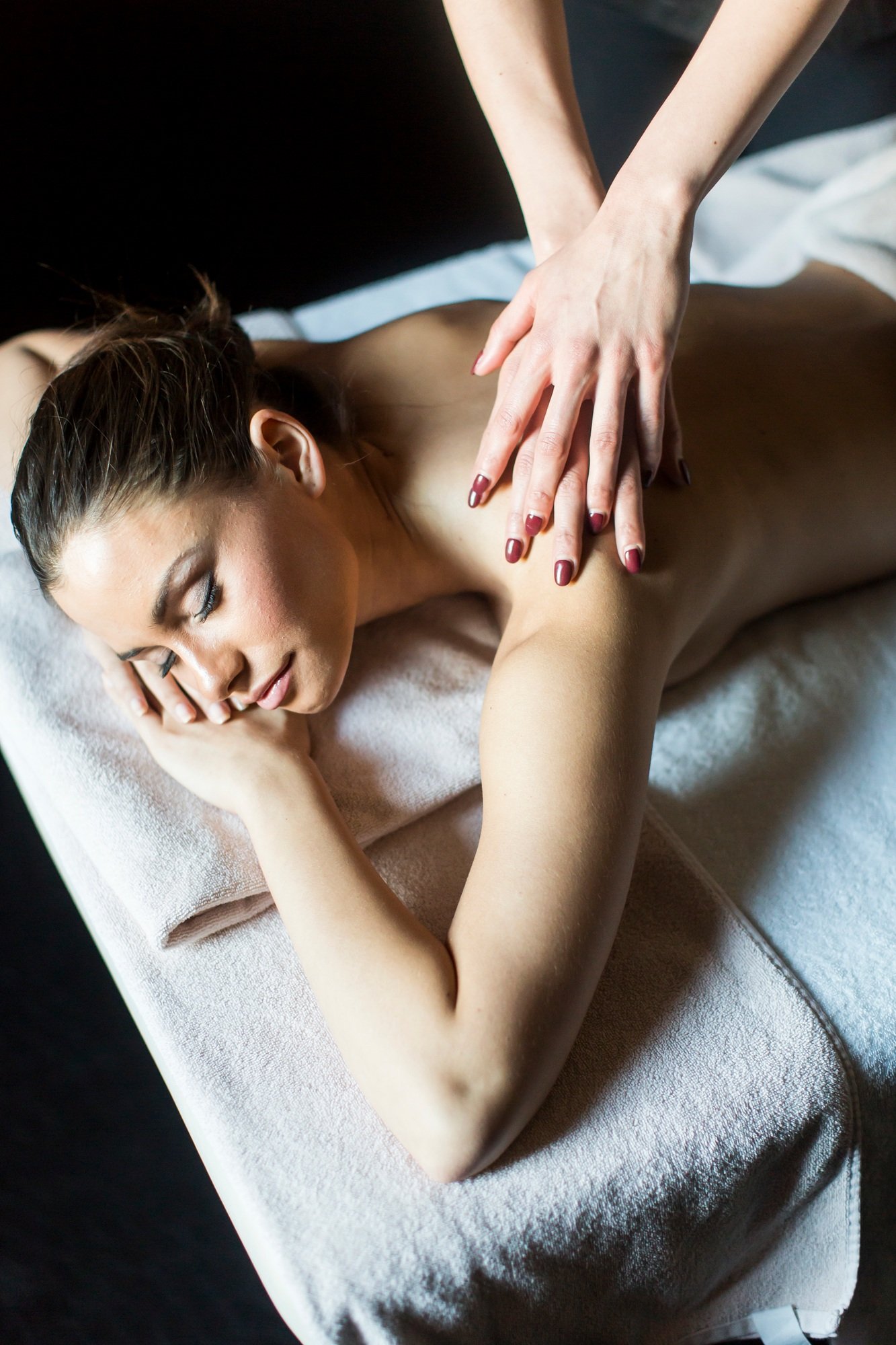 Young woman having a massage
